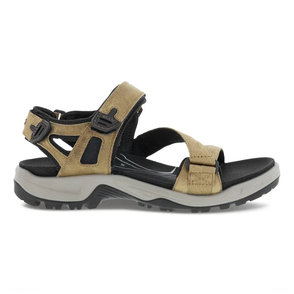 Ecco Yucatan Coast Sandal Men 14-14.5 Nutmeg Brown Nubuck Leather Hiking ZAP2669
